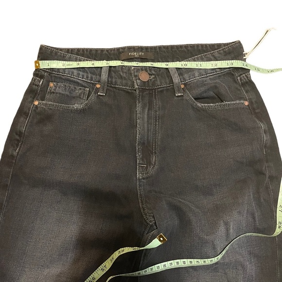 Fidelity Denim Madison Jean in Stiletto Black Vintage NWT - Picture 4 of 13
